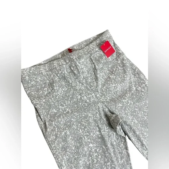 Spanx Jean-ish In Speckled Grey Leggings Pants - Picture 9 of 16